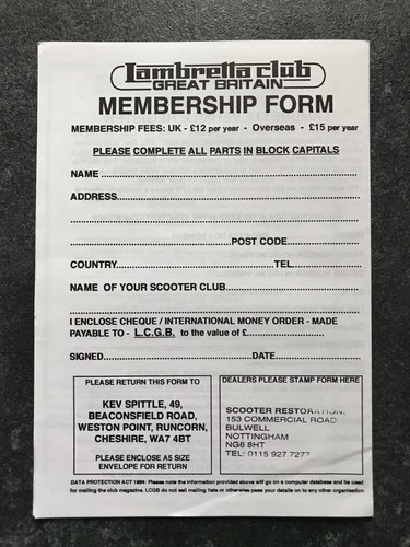 Vintage lambretta club - vintage, great