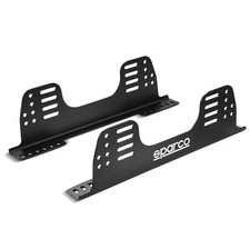 004915 Sparco Racing Seat Side Mount Brackets 500mm 3mm Black Steel FIA Approved