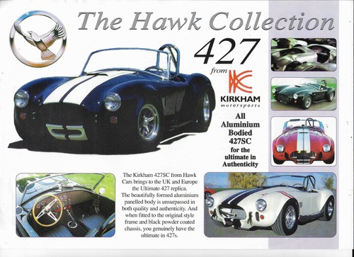 Hawk 427 kit car brochure - hawk,