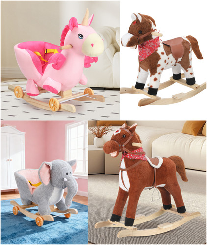Baby rocking horse wooden - horse,