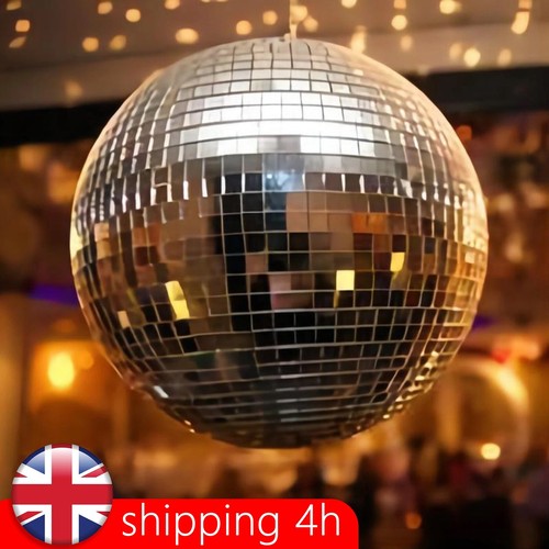 20cm mirror disco ball - mirror, silver