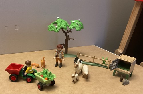 Playmobil farm scene with - farm,