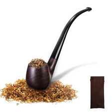 Tobacco Smoking Pipe Churchwarden Long Handle Pipe Men's Gift + Gift Bag