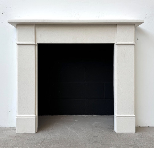 Limestone fireplace surround - limestone,