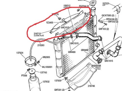 Triumph stag closing plate - stag,