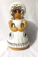 Vtg Burlap Doll Kitchen