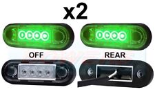 2x EASY FIT GREEN LED SIDE