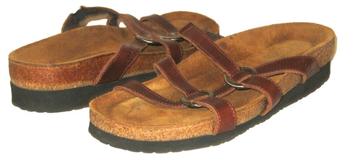 Women naot brown leather - women's,