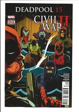 Deadpool # 15 Marvel Comics Civil War II Sept 2016 NM New