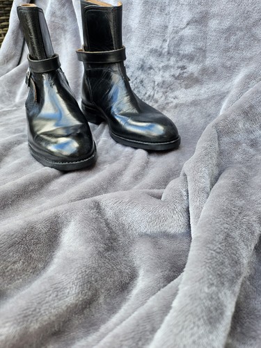 Vintage black leather - vintage, ankle