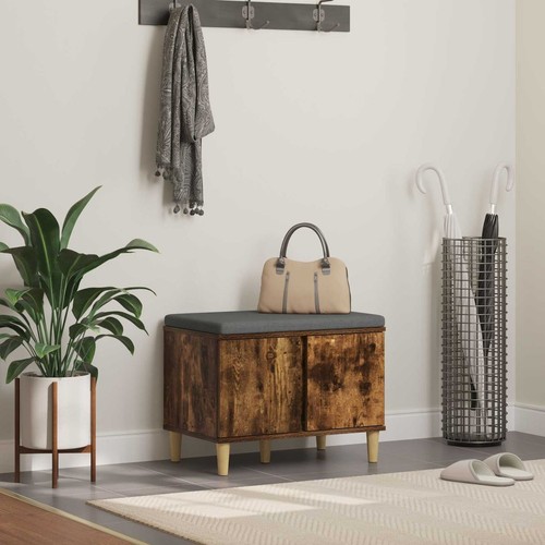 Hall bench smoked - smoked, oak