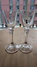 Bohemia Crystalite Cordial & Liqueur Glasses, Set of 2, excellent condition