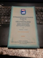 GERMANY LARGE ROAD MAP FOR 1939   1:1100,000 SCALE NORD/SUS 90X90cm folded 
