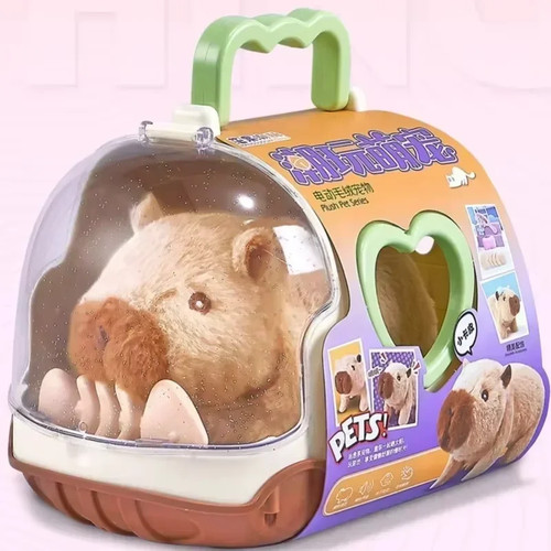 Electric capybara walking - electric, doll
