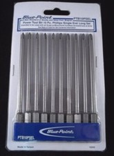 Blue-Point Power Tool Bit 10 PC Phillips Single End Long Set - PTB10PSEL