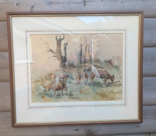 Vintage watercolour farm - vintage,