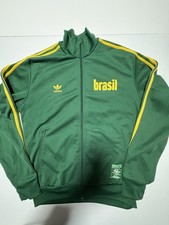 Adidas x Brasil green and yellow track jacket vintage Men’s XL Used Excellent