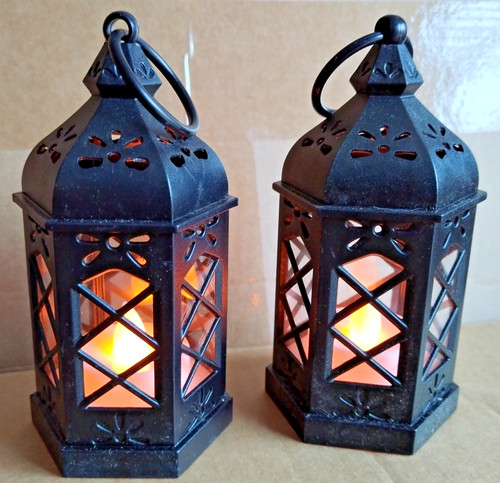 10x mini black led candle - 10x,