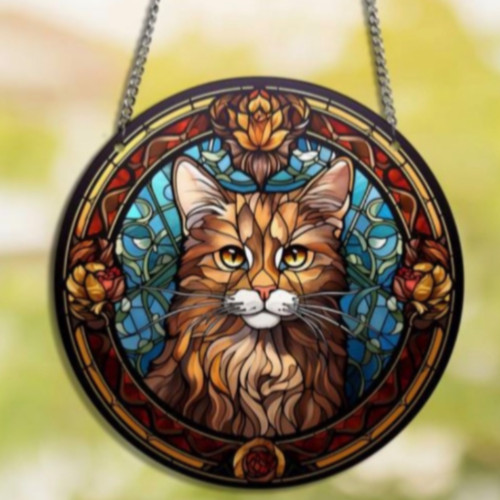 Maine coon cat suncatcher - coon,
