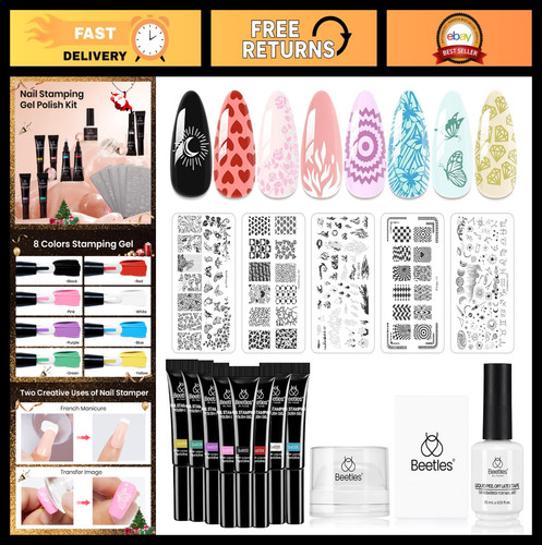16pcs french tip nail stamp - nail,