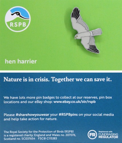 Rspb pin badge - rspb, hen