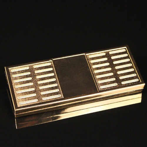 Gold plating cigar humidor - gold,