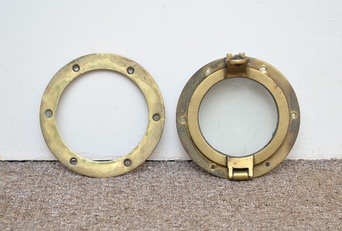 Antique porthole old brass