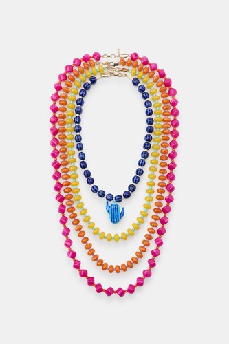Bnwt pack necklaces with - of,