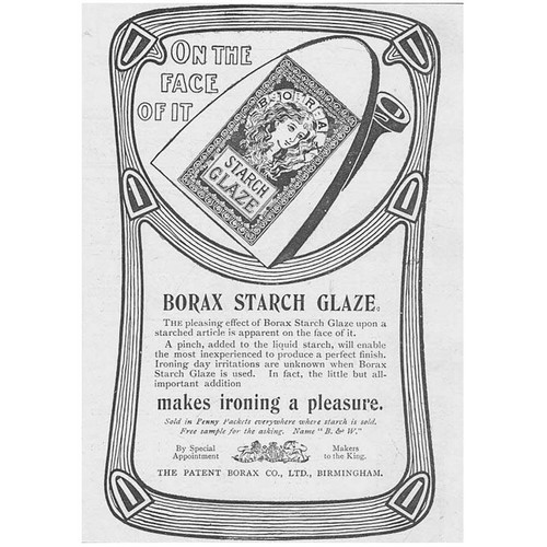 Borax starch glaze edwardian - starch,