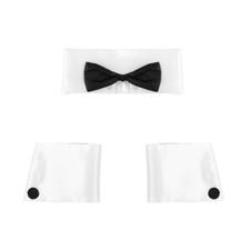 UK Sexy Mens Lingerie Set Thong Tuxedo Briefs With Collar Waiter Costume Cosplay