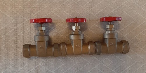 Brass gate valve - , with