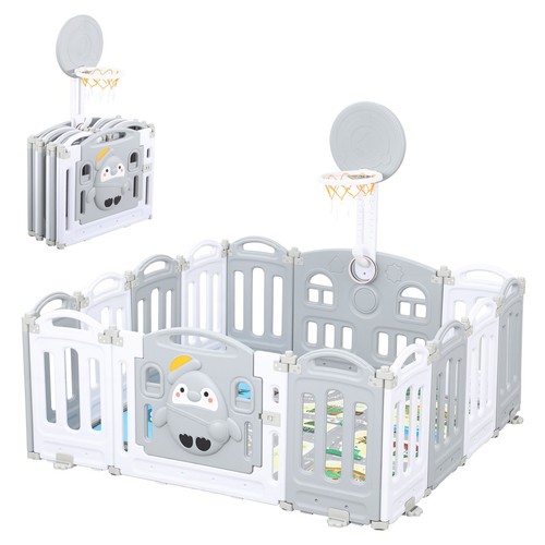Foldable panels baby playpen - foldable,