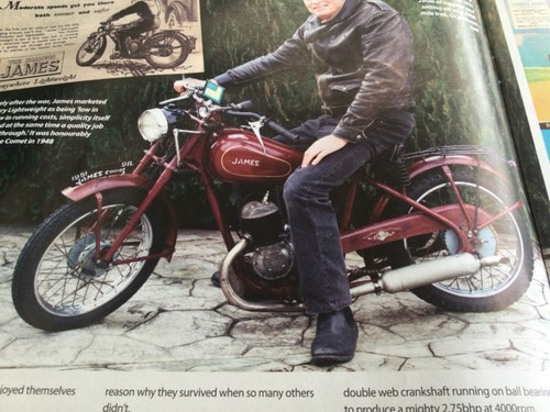 James comet 98cc motorcycle - comet,