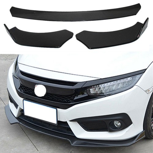 3pcs set glossy black car - 3pcs,