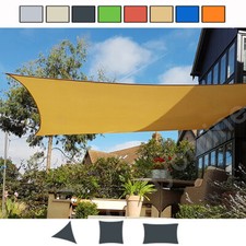Outdoor Shade Sail Patio Suncreen Awning Garden Sun Canopy 98% UV Block New