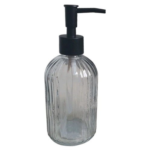 Vintage ribbed glass soap - vintage,