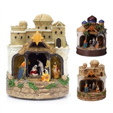 LED Musical Nativity Scene | Light-up Animated Festive Nativity Set Decoration