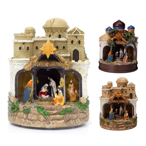 Led musical nativity scene - led,