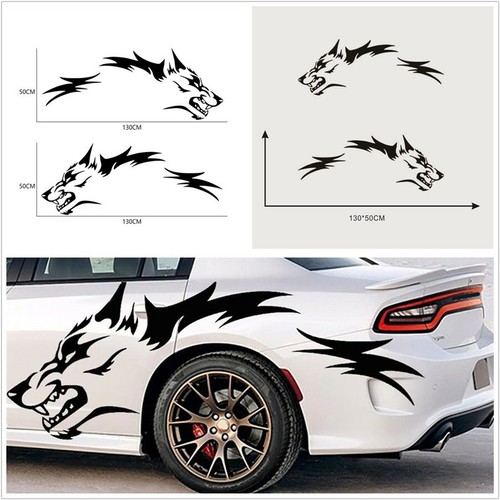 2pcs black pvc wolf fashion - wolf,