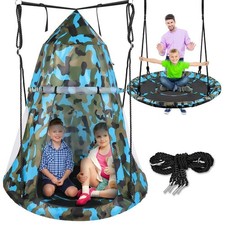 SWING Steel Tube Metal Swing Frame Comfortable & Weatherproof Kids 7.8lbs