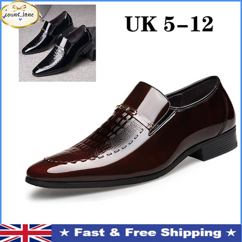 Mens formal shiny patent - mens,