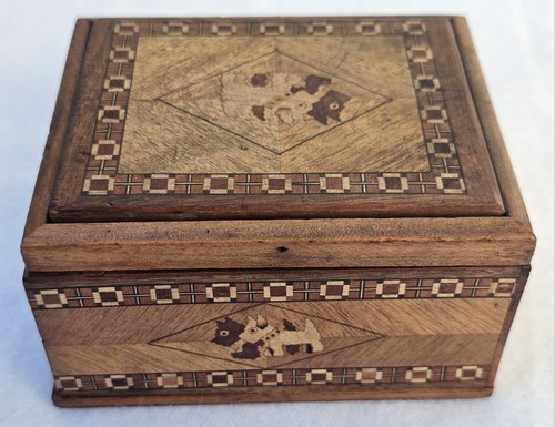 Vintage japanese wooden - japanese, yosegi