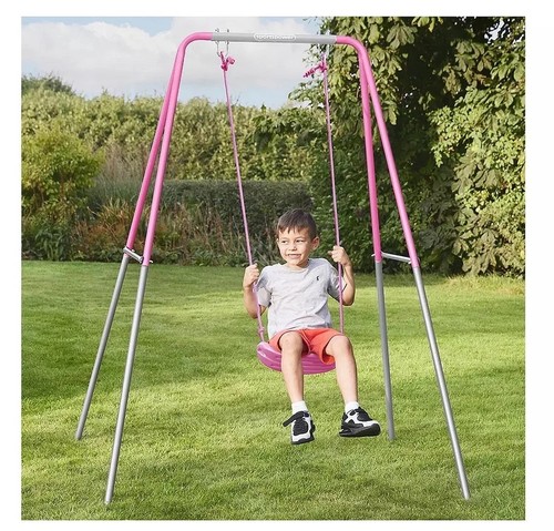 Kids pink garden - , swing