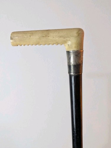 Antique walking stick carved - antique,