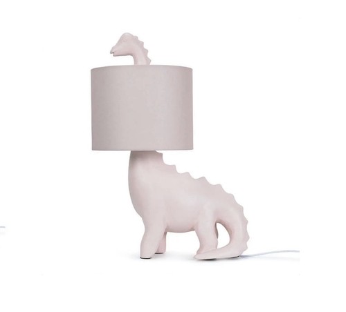 Kids pink dinosaur table lamp - kids,