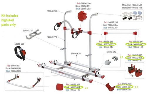 Fiamma bike rack - pro, spare