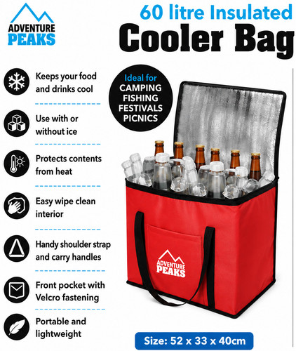60l extra large cooling cooler - 60l,
