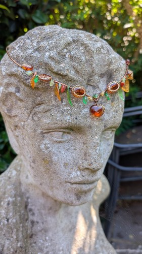 Natural copper circlet - natural,