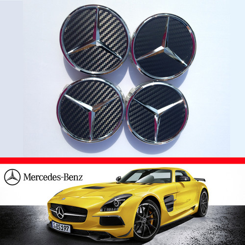 Mercedes black carbon wheel - black,
