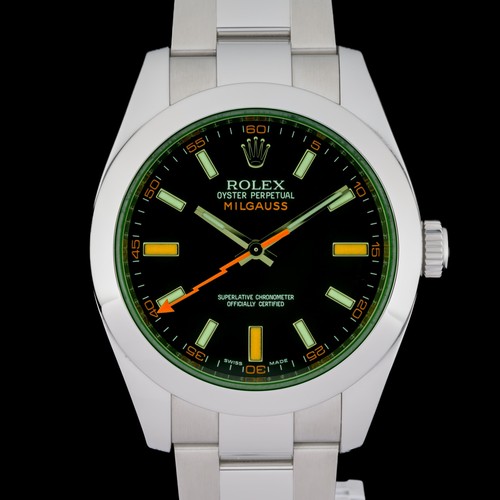 Rolex milgauss 116400gv black - rolex,
